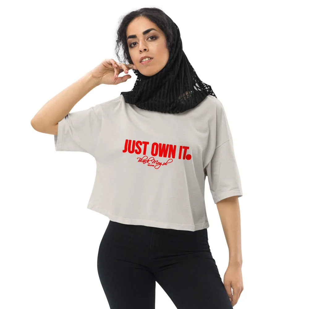 Black Mogul Elephant Loose drop shoulder crop top