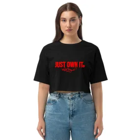 Black Mogul Elephant Loose drop shoulder crop top