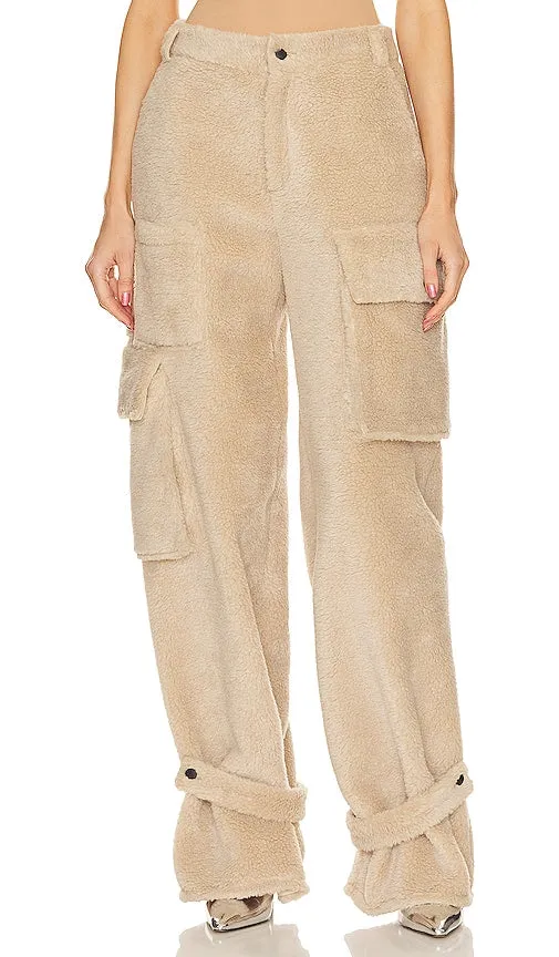 CULTNAKED Fluffy Trousers in Beige