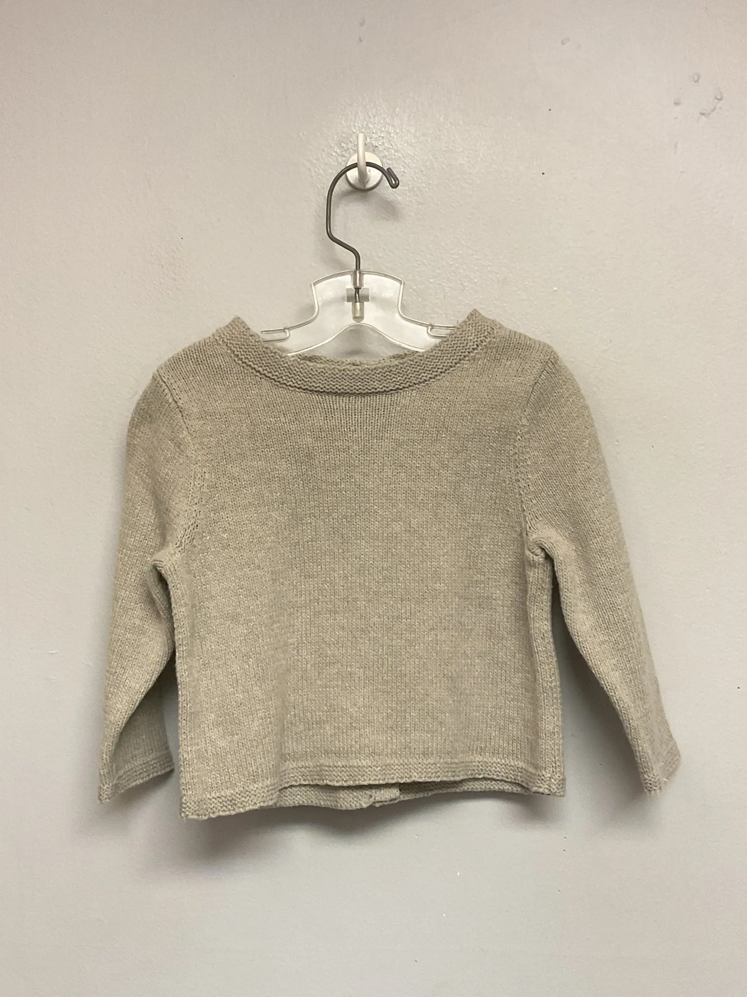 Ettie & h Size 9M Gray Knitted Cotton Infant Boys Sweaters & Vests