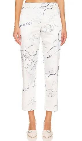 FIORUCCI Sketch Angel Trousers in White