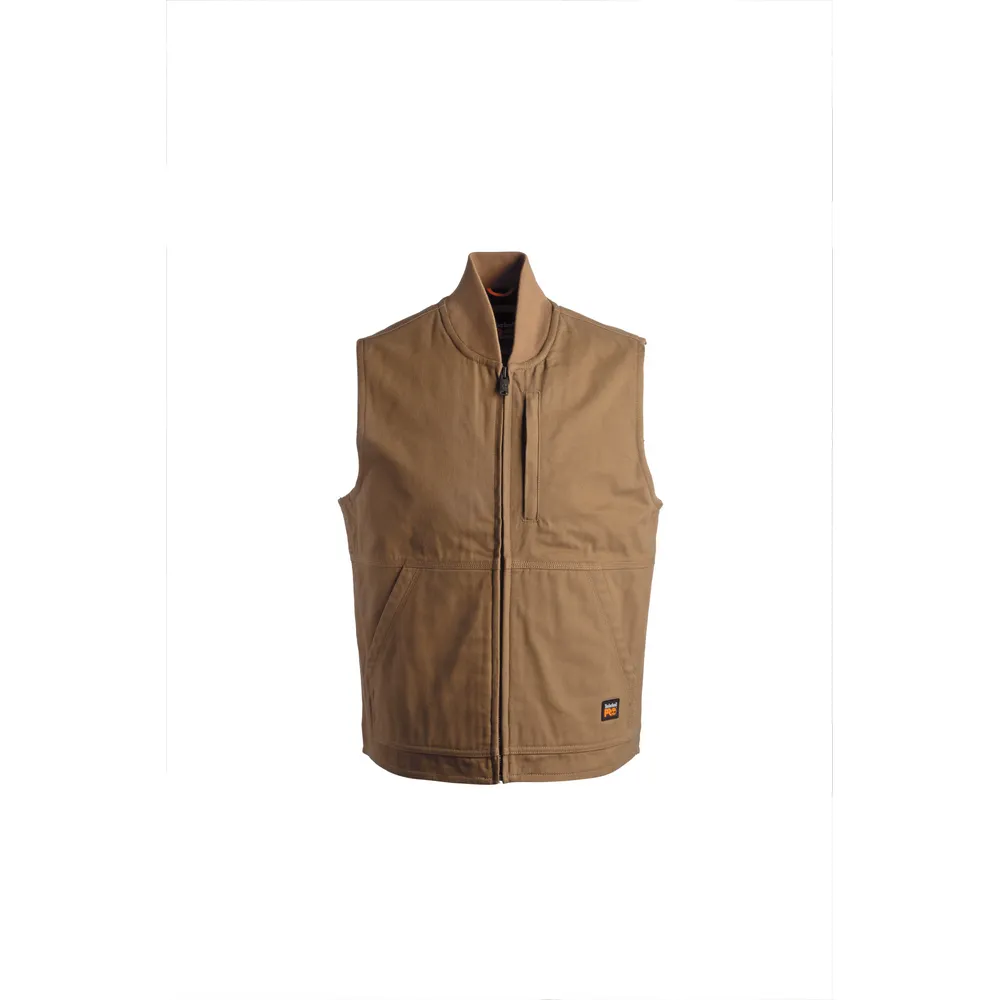 GRITMAN LINED CANVAS VEST - D02-Dark Wheat | Timberland PRO TB0A1VBF