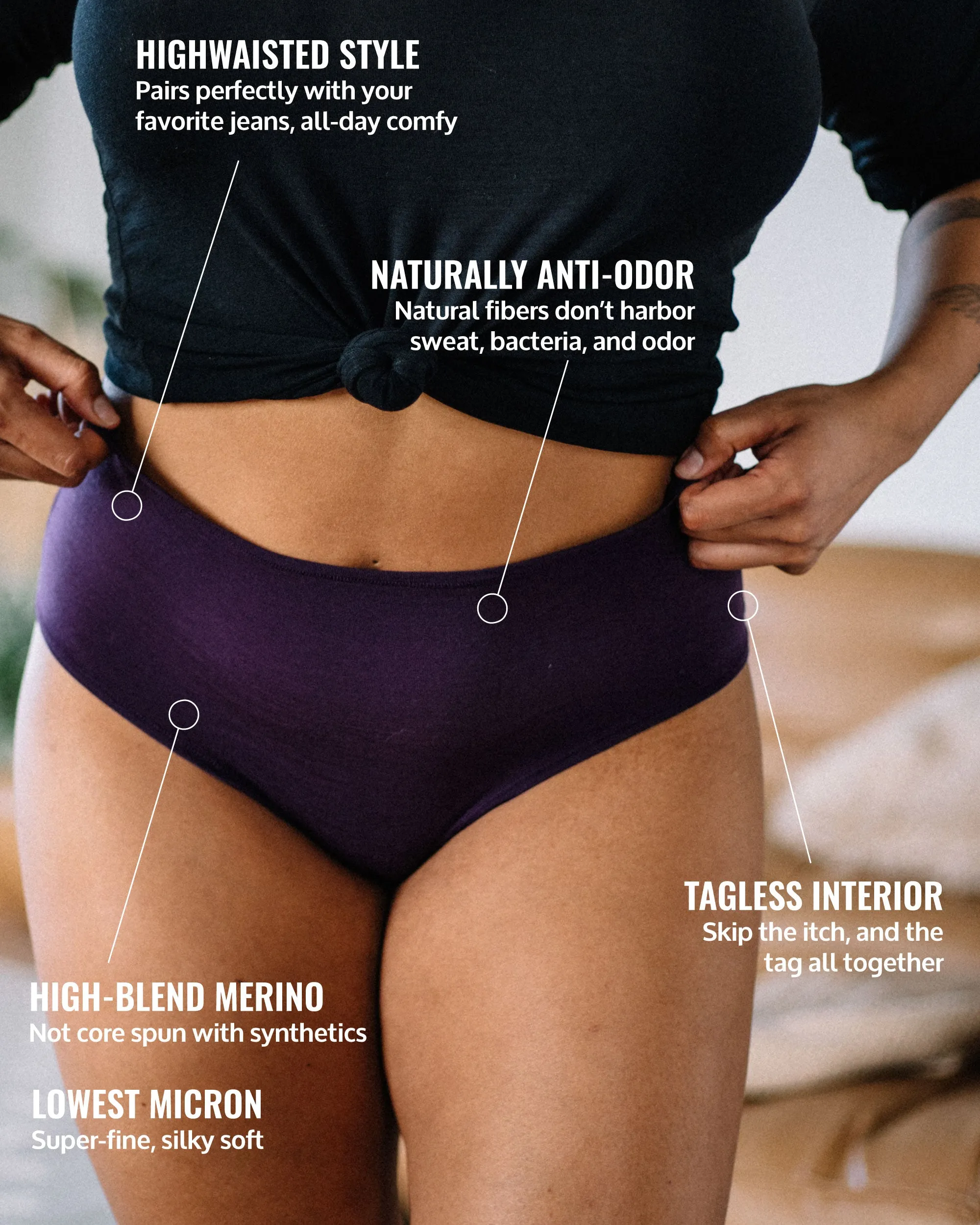 High Waisted Bikini Brief