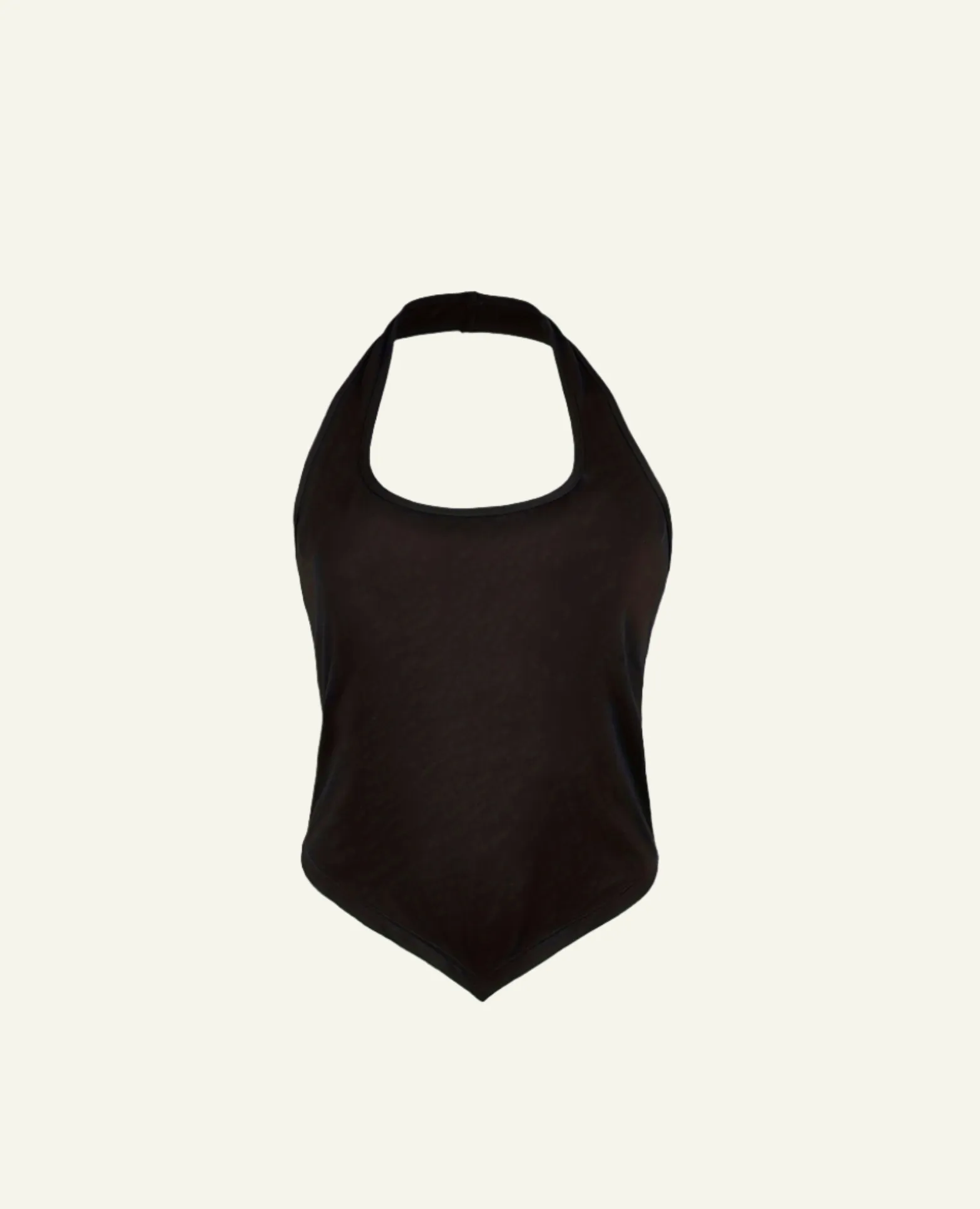 Irregular Neck Crop Top