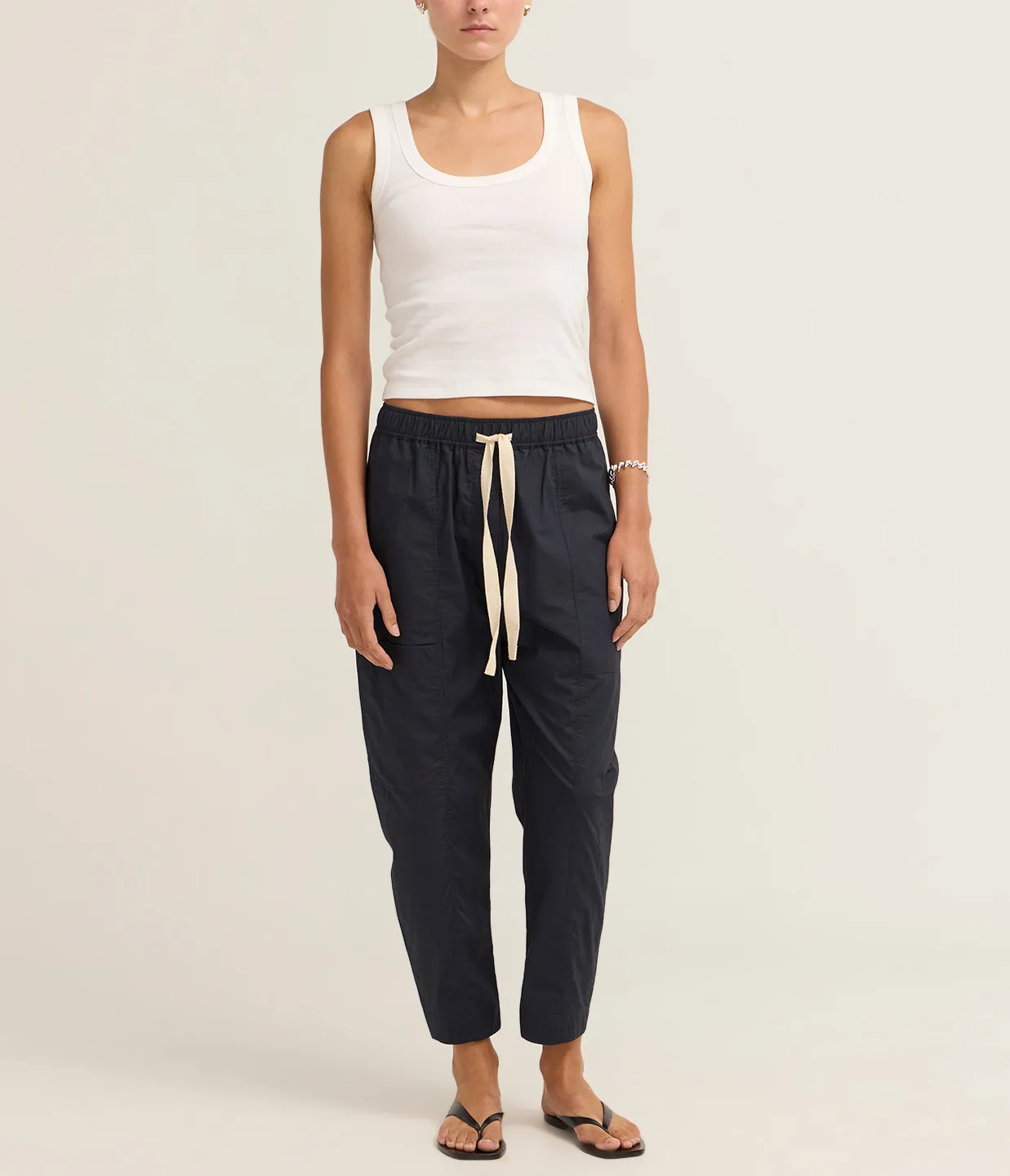 LM Poplin Pant in Navy