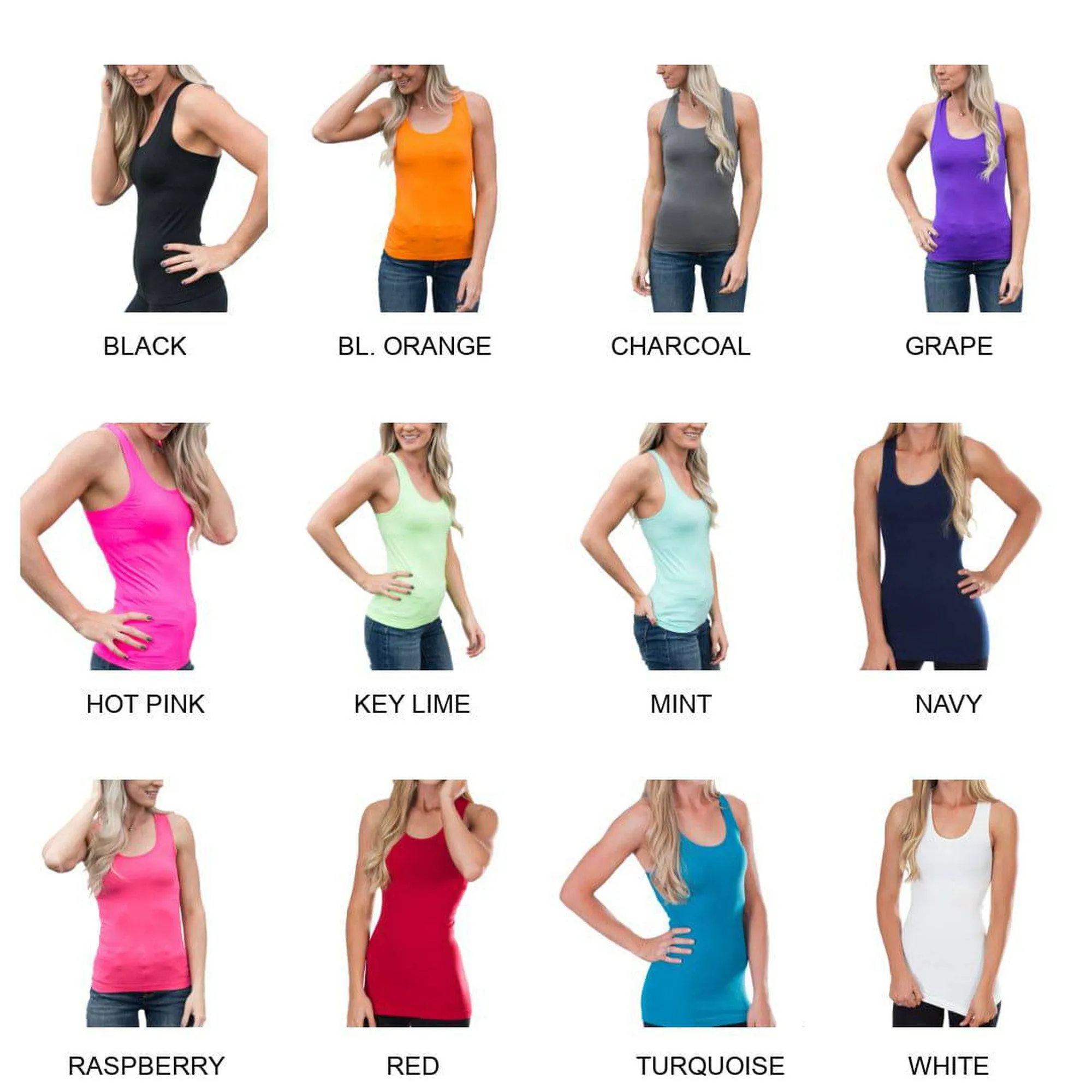 Mid-Length Racerback Tank