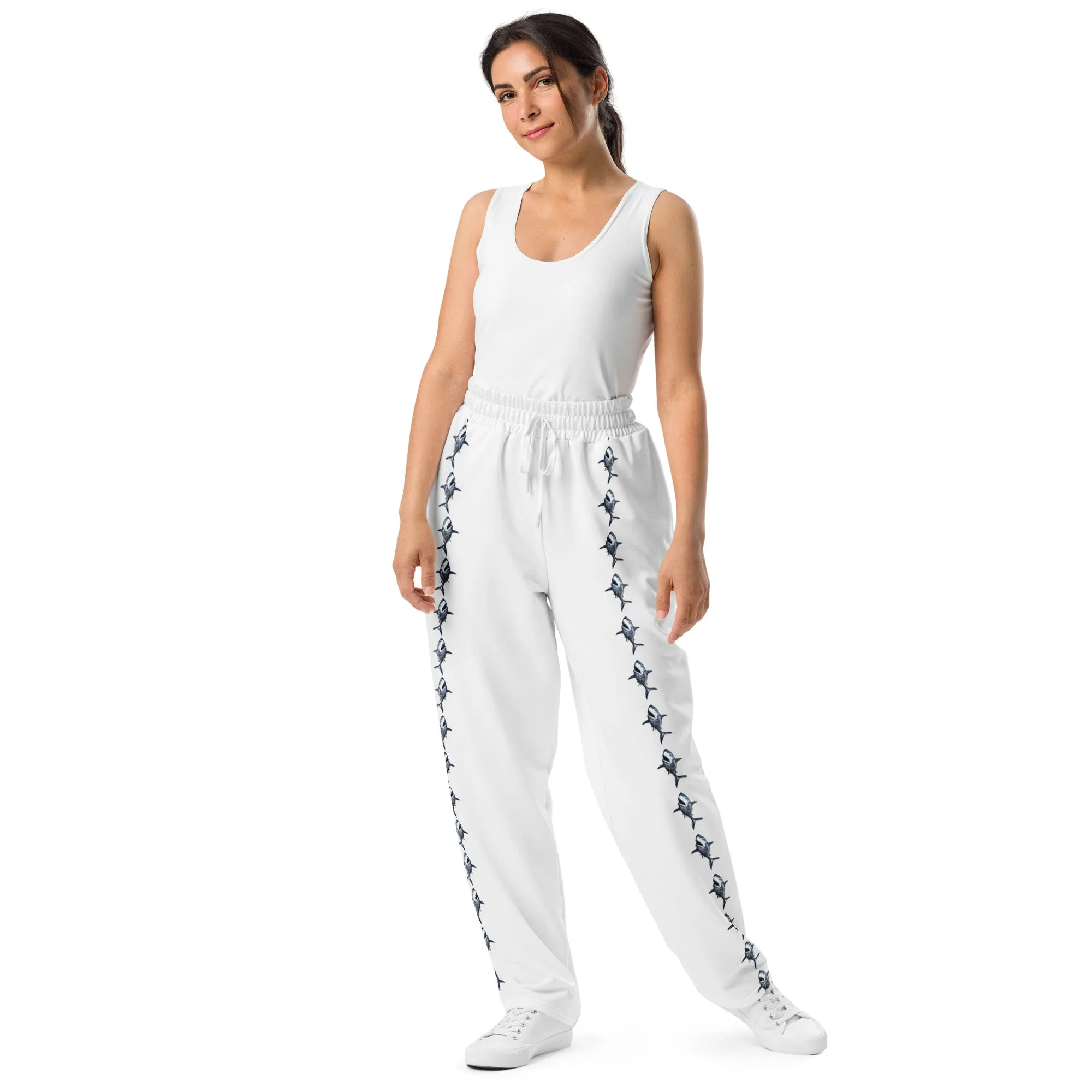 Shark Bite Wide-Leg Unisex Joggers
